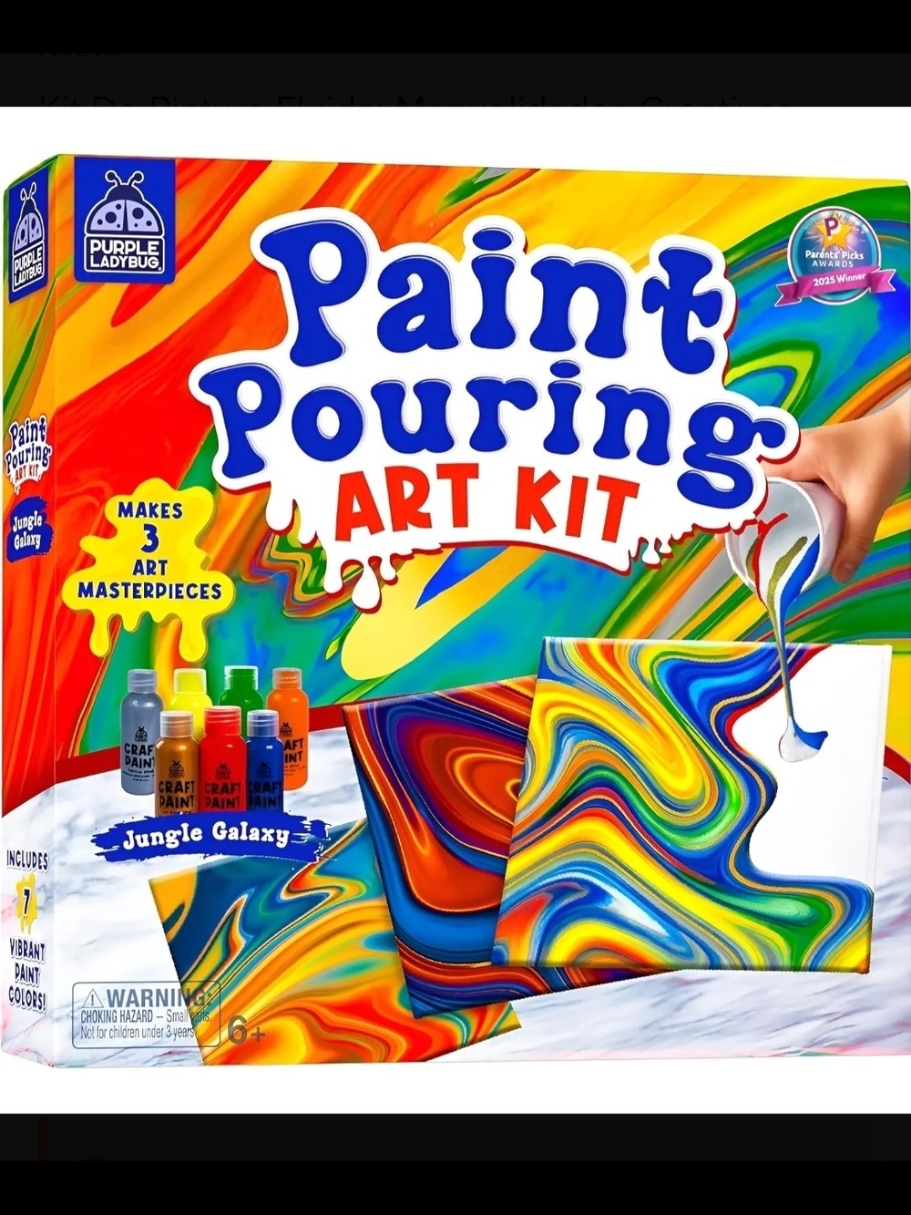 Paint Pouring Art Kit - Jungle Galaxy Multicolor